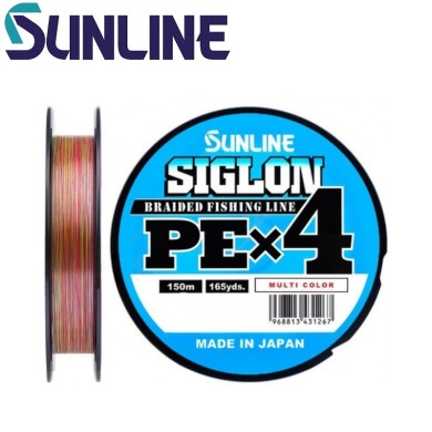 Шнур Sunline Siglon PE x4 Multi #0,8 диаметр 0,153мм размотка 150м Шнур Sunline Siglon PE x4 Multi #0,8 диаметр 0,153мм размотка 150м