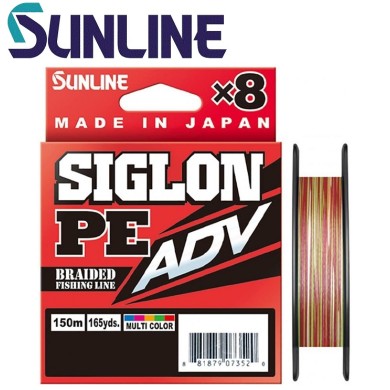 Шнур Sunline Siglon PE ADV х8 #2,0 диаметр 0,242мм размотка 200м