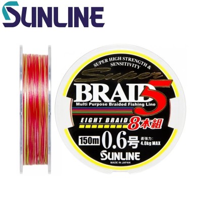 Шнур Sunline Super Braid 5 #3,0 диаметр 0,270мм размотка 150м