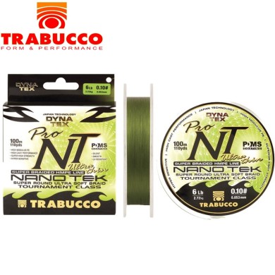 Шнур Trabucco Dyna-Tex Pro NT Ultra Thin #0,15 диаметр 0,064мм размотка 100м Шнур Trabucco Dyna-Tex Pro NT Ultra Thin #0,15 диаметр 0,064мм размотка 100м