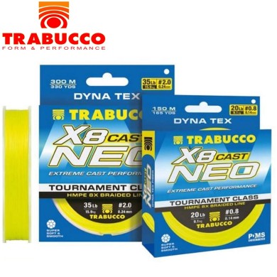 Шнур Trabucco Dyna-Tex X8 Neo Cast YL #0,4 диаметр 0,100мм размотка 150м Шнур Trabucco Dyna-Tex X8 Neo Cast YL #0,4 диаметр 0,100мм размотка 150м