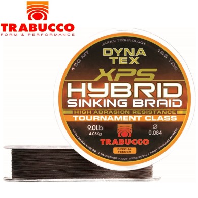 Шнур Trabucco Dyna-Tex XPS Hybrid Sink Braid #0,4 диаметр 0,104мм размотка 150м Шнур Trabucco Dyna-Tex XPS Hybrid Sink Braid #0,4 диаметр 0,104мм размотка 150м