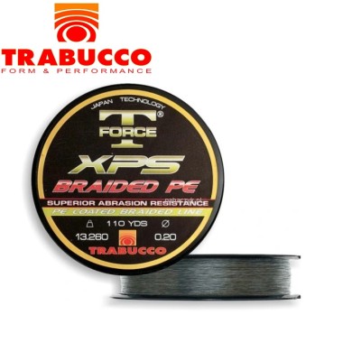Шнур Trabucco T-Force Braided PE диаметр 0,10мм размотка 300м Шнур Trabucco T-Force Braided PE диаметр 0,10мм размотка 300м