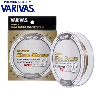 Шнур Varivas Avani SeaBass Max Power X8 Status Gold #1,0 диаметр 0,165мм размотка 150м золотой