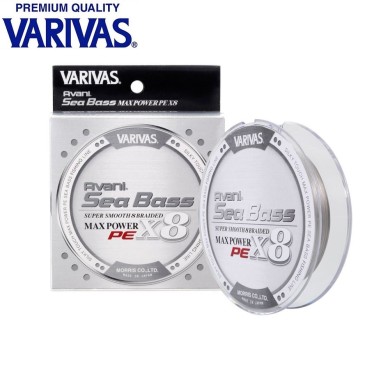 Шнур Varivas Avani SeaBass Max Power X8 Stealth Gray #1,0 диаметр 0,165мм размотка 150м серый Шнур Varivas Avani SeaBass Max Power X8 Stealth Gray #1,0 диаметр 0,165мм размотка 150м серый