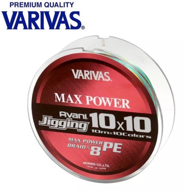 Шнур Varivas New Avani Jigging Max PE 10*10 #4 диаметр 0,330мм размотка 300м Шнур Varivas New Avani Jigging Max PE 10*10 #4 диаметр 0,330мм размотка 300м