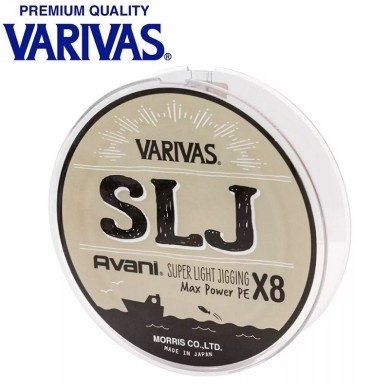 Шнур Varivas SLJ Max Power PE X8 #0,4 диаметр 0,104мм размотка 200м