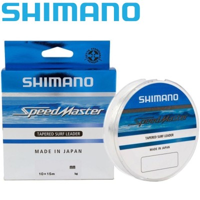Шок-лидер Shimano Speedmaster Tapered Surf Leader Clear диаметр 0,23-0,57мм размотка 10х15м прозрачный Шок-лидер Shimano Speedmaster Tapered Surf Leader Clear диаметр 0,23-0,57мм размотка 10х15м прозрачный