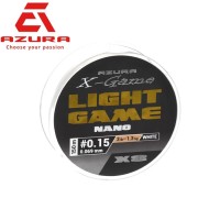 Шнур Azura X-Game Light Game Nano X8 PE White размотка 150м белый