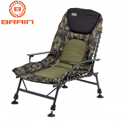 Карповое кресло Brain Bedchair Compact с подставкой под ноги