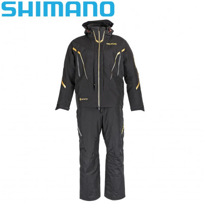 Костюм для рыбалки чёрного цвета Shimano Nexus Gore-Tex Warm Suit RB-119T