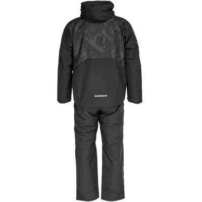 Костюм для рыбалки камуфляжно-чёрного цвета Shimano Nexus Gore-Tex Warm Suit RB-119T