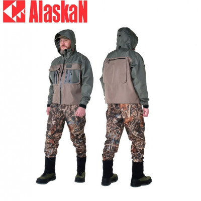 Куртка забродная Alaskan River Master Jacket Dark Olive/Grey