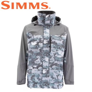 Куртка Simms Challenger Jacket Hex Flo Camo Grey Blue