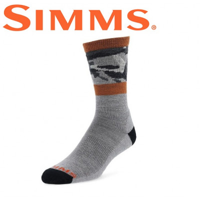 Термоноски Simms Daily Sock Woodland Camo Steel