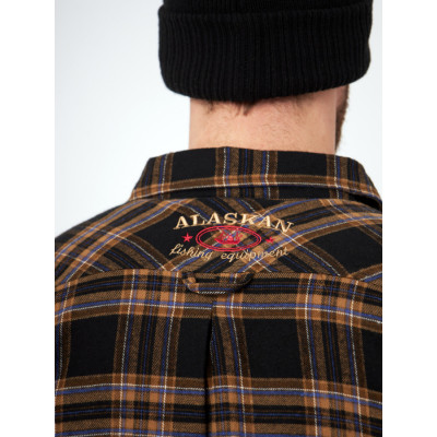 Рубашка в клетку с мехом Alaskan Shirt Brown