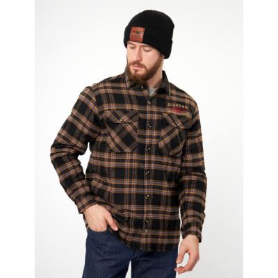 Рубашка в клетку с мехом Alaskan Shirt Brown