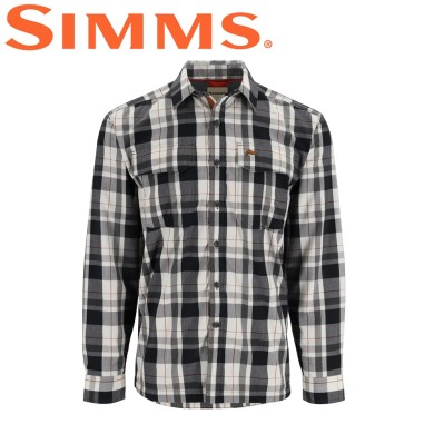 Рубашка Simms ColdWeather Shirt Gunmetal Logan Plaid Рубашка Simms ColdWeather Shirt Gunmetal Logan Plaid