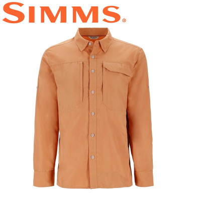 Рубашка с длинным рукавом Simms Guide Shirt Orange Maple