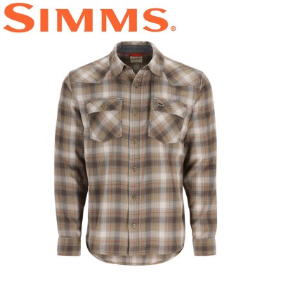 Рубашка с длинным рукавом Simms Santee Flannel Shirt Bayleaf/Sunglow Pane Ombre