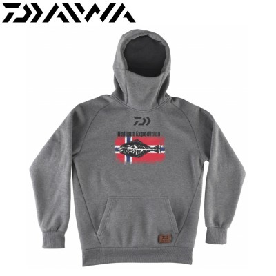 Худи Daiwa D-Vec Hoodie Halibut Expedition Grey