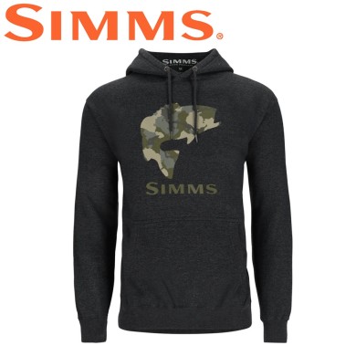 Худи Simms Bass Fill Hoody Charcoal Heather
