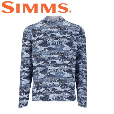Худи Simms BugStopper SolarFlex Hoody Shroud Selvedge