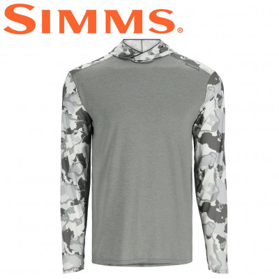 Худи Simms Bugstopper SolarFlex Hoody Cinder/Regiment Camo Cinder