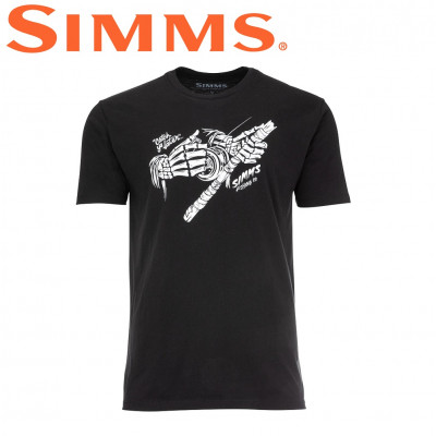  Футболка с коротким рукавом Simms Grim Reeler T-Shirt Black