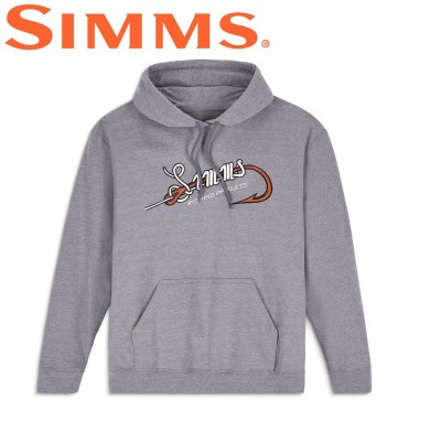 Худи Simms Hook and Loop Hoody Grey Heather Худи Simms Hook and Loop Hoody Grey Heather