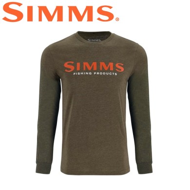 Реглан Simms Logo Shirt LS Loden Heather
