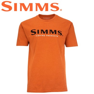 Футболка Simms Logo T-Shirt Adobe Heather Футболка Simms Logo T-Shirt Adobe Heather