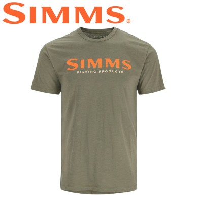 Футболка Simms Logo T-Shirt Military Heather Футболка Simms Logo T-Shirt Military Heather