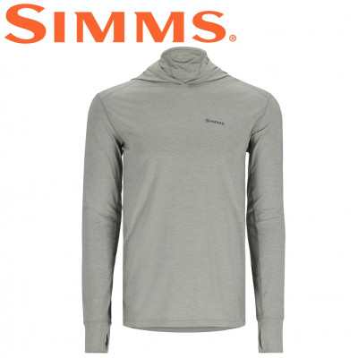 Реглан с капюшоном и баффом Simms SolarFlex Guide Cooling Hoody Cinder