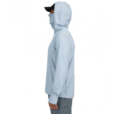 Реглан с капюшоном и баффом Simms SolarFlex Guide Cooling Hoody Steel Blue