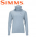 Реглан с капюшоном и баффом Simms SolarFlex Guide Cooling Hoody Steel Blue