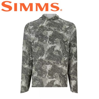 Худи Simms SolarFlex Hoody Back Eddy Willow