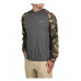 Худи Simms SolarFlex Hoody Woodland Camo/Carbon Heather