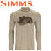 Худи Simms Tech Hoody - Artist Series Stone/Brown Trout