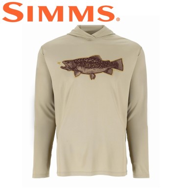 Худи Simms Tech Hoody - Artist Series Stone Trout Fly