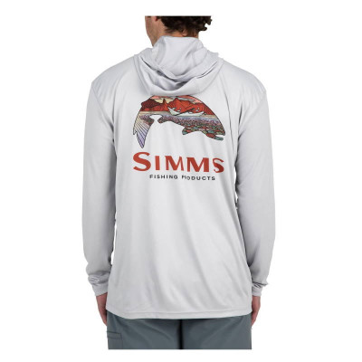 Худи Simms Tech Hoody - Artist Series Trout Logo Flame/Sterling