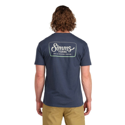  Футболка с коротким рукавом Simms Two Tone Pocket Tee Navy Heather