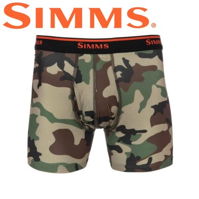 Трусы Simms Boxer Brief CX Woodland Camo