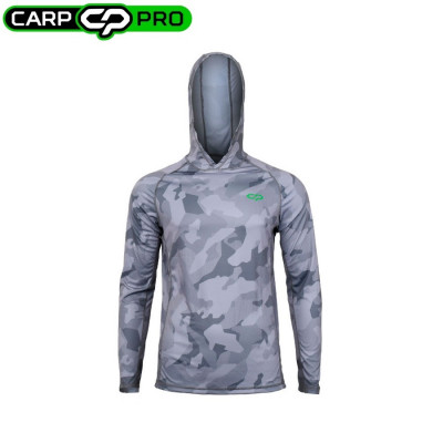  Футболка с длинным рукавом Carp Pro Jersey Gray Camo