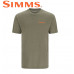  Футболка с коротким рукавом Simms Bass Outline T-Shirt Military Heather