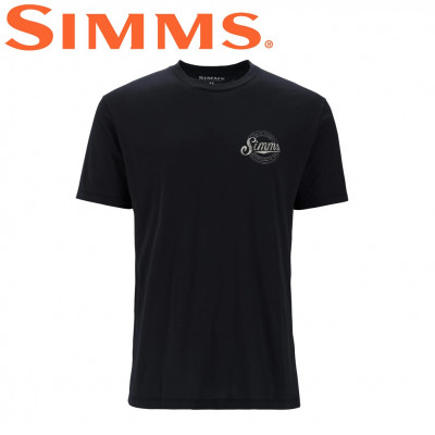  Футболка с коротким рукавом Simms Circle Lockup T-Shirt Black