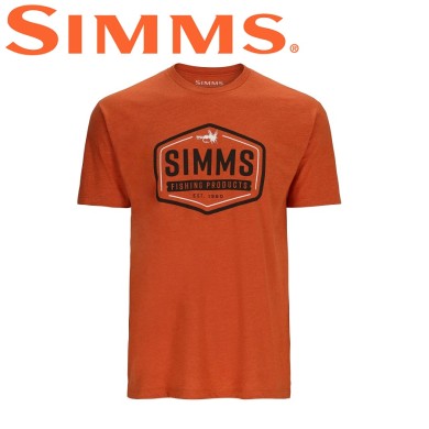 Футболка Simms Fly Patch T-Shirt Adobe Heather Футболка Simms Fly Patch T-Shirt Adobe Heather