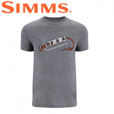  Футболка с коротким рукавом Simms Hook & Loop T-Shirt Athletic Heather