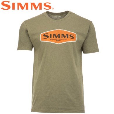 Футболка Simms Logo Frame T-Shirt Military Heather Футболка Simms Logo Frame T-Shirt Military Heather