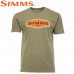  Футболка с коротким рукавом Simms Logo Frame T-Shirt Military Heather